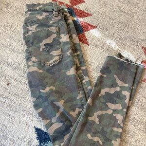Hudson Jeans Camouflage High Waist Skinny Jeans